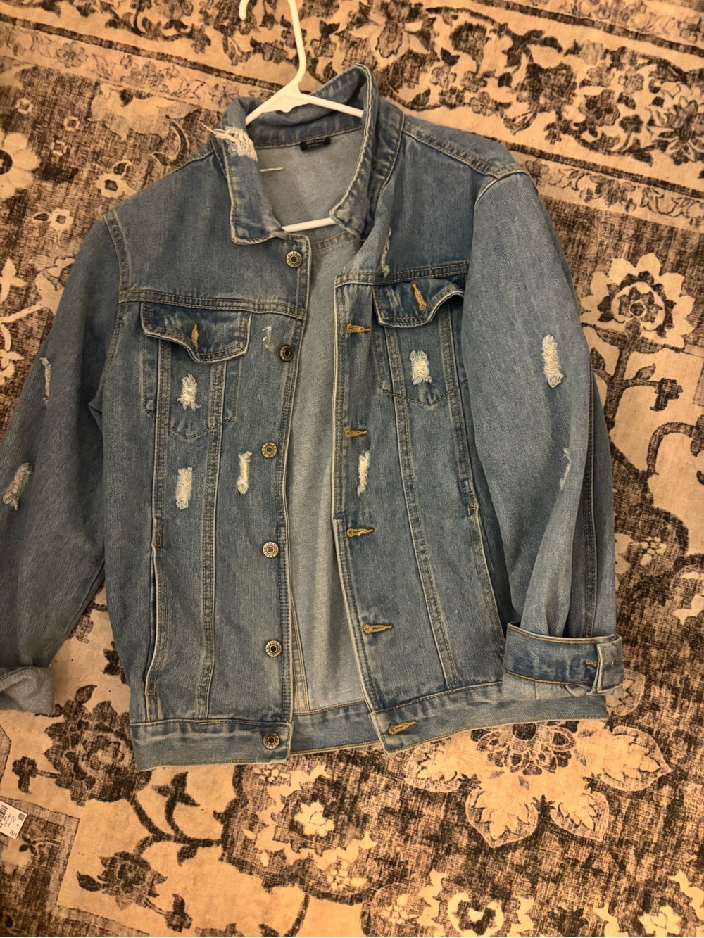 Distressed Light Blue Denim Jacket